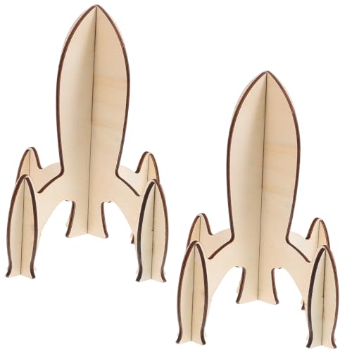 BESPORTBLE 2Stücke Puzzles Raketen Modellspielzeug Aus Holz DIY Montagespielzeug Für Kreatives Bastelspielzeug Feinmotorik Fördert Die Kreativität BESPORTBLE 2Stücke Puzzles Raketen Modellspielzeug Aus Holz DIY Montagespielzeug Für Kreatives Bastelspielzeug Feinmotorik Fördert Die Kreativität von BESPORTBLE