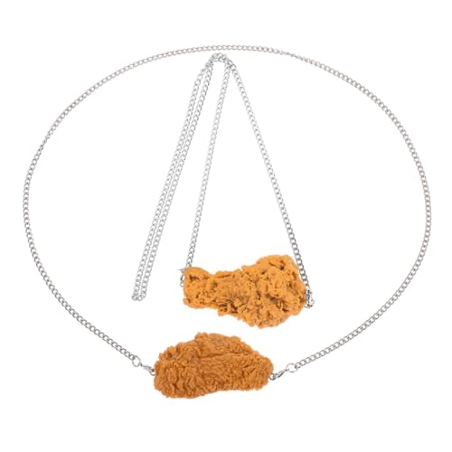 BESPORTBLE 2Stücke Realistische Fried Chicken Halskette Kreatives Lebensmittelmodell für Hip Hop Mode und BESPORTBLE 2Stücke Realistische Fried Chicken Halskette Kreatives Lebensmittelmodell für Hip Hop Mode und von BESPORTBLE