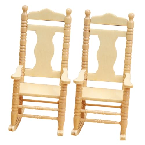 BESPORTBLE 2Stücke Retro Holzstuhl Deko Möbel Handwerk Hausdekoration Naturholzfarbe BESPORTBLE 2Stücke Retro Holzstuhl Deko Möbel Handwerk Hausdekoration Naturholzfarbe von BESPORTBLE