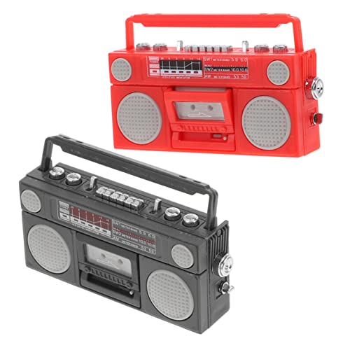 BESPORTBLE 2Stücke Retro Radio Figuren Vintage Stil Mini Funkmodelle Für Puppenhaus Dekoration Schwarzes Und Rotes Design Ergänzung Für DIY Dollhouse Decor BESPORTBLE 2Stücke Retro Radio Figuren Vintage Stil Mini Funkmodelle Für Puppenhaus Dekoration Schwarzes Und Rotes Design Ergänzung Für DIY Dollhouse Decor von BESPORTBLE