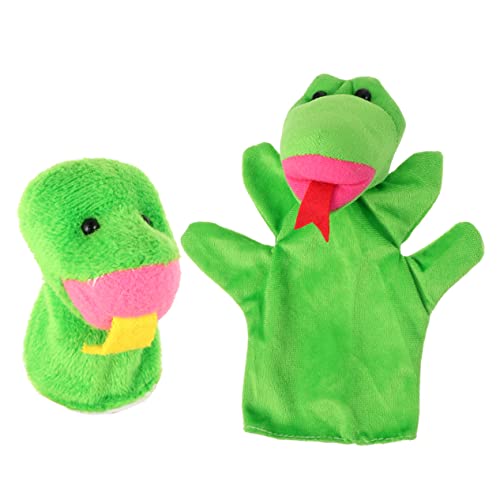 BESPORTBLE 2Stücke Schlangenförmige Fingerpuppen Kreatives Bildungsspielzeug Für Eltern Junge Mädchen Interaktion Handpuppen Aus Hochwertigem Material Für Fantasievolles Und Enge Bindung von BESPORTBLE