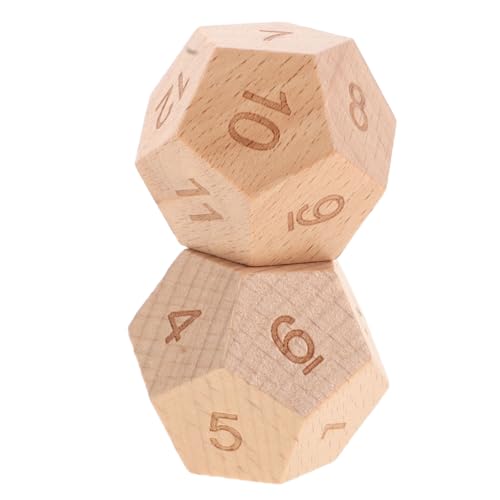 BESPORTBLE 12-Seitige Holzspielwürfel für Kinder Mathematische Manipulation und Denkspiele 2 Stück Sicheres Kindgerechtes Material Fördert Kognitive Fähigkeiten und Eltern Kind Interaktion BESPORTBLE 12-Seitige Holzspielwürfel für Kinder Mathematische Manipulation und Denkspiele 2 Stück Sicheres Kindgerechtes Material Fördert Kognitive Fähigkeiten und Eltern Kind Interaktion von BESPORTBLE