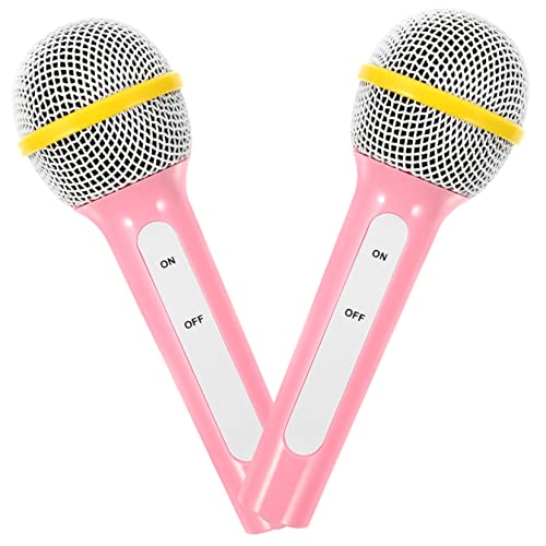 BESPORTBLE 2Stücke Simulationsmikrofon Für Falsches Mikrofon Für Rollenspiele Karaoke Und Kreative Spiele Für Jungen von BESPORTBLE