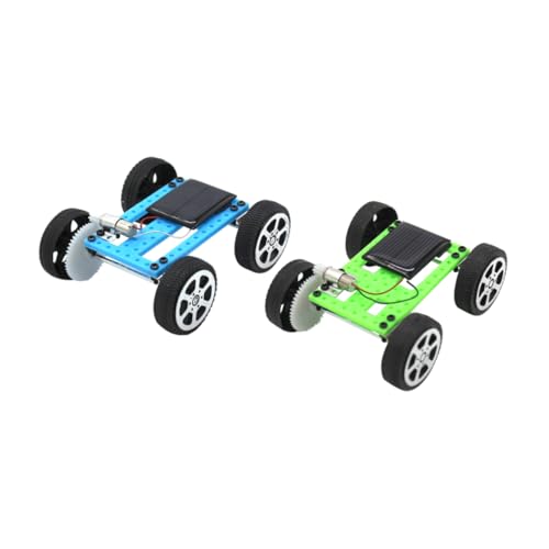BESPORTBLE 2Stücke Solarauto DIY Kit Interaktives Für Solarbetriebenes Automodell Pädagogisches Bastelspielzeug Fördert Kreativität Und Technisches Verständnis Für Experimente von BESPORTBLE