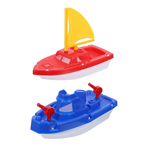 BESPORTBLE 2Stücke Strandspielzeug Lustige Bootsspielzeuge Segelboot für Sand und Wasser Leicht zu Tragen für Kleinkinder von BESPORTBLE