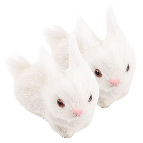 BESPORTBLE 2Stücke Süße Simulation Kaninchen Figuren Flauschige Dekoration Für Kreative Wohnaccessoires Kaninchen Spielzeuge BESPORTBLE 2Stücke Süße Simulation Kaninchen Figuren Flauschige Dekoration Für Kreative Wohnaccessoires Kaninchen Spielzeuge von BESPORTBLE