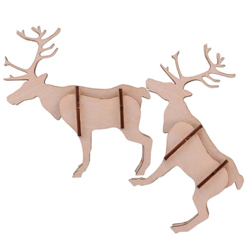 BESPORTBLE 2Stücke Teiliges Holzpuzzle DIY Hirschmodell für Lernspielzeug Hand Auge Koordination Langlebig und Sicher für Kreative Bastelprojekte BESPORTBLE 2Stücke Teiliges Holzpuzzle DIY Hirschmodell für Lernspielzeug Hand Auge Koordination Langlebig und Sicher für Kreative Bastelprojekte von BESPORTBLE