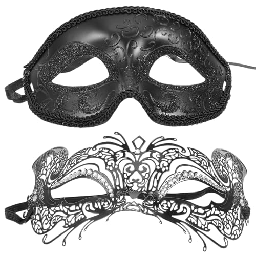 BESPORTBLE 2Stücke Teiliges Karnevalmasken für Frauen Partymasken für Maskerade Bälle Mysteriöse Augenmasken für Kostümveranstaltungen Themenpartys mit Glitzerakzenten BESPORTBLE 2Stücke Teiliges Karnevalmasken für Frauen Partymasken für Maskerade Bälle Mysteriöse Augenmasken für Kostümveranstaltungen Themenpartys mit Glitzerakzenten von BESPORTBLE