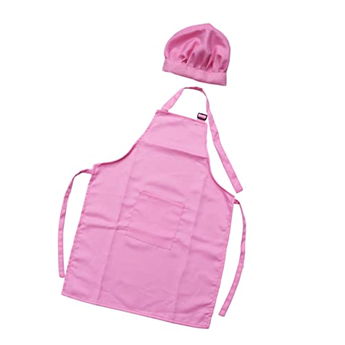 BESPORTBLE 2Stücke Teiliges Kochset mit Kochmütze und Schürze Rosa Große für Kreative zum Backen und Dekorieren von Partys Jahre von BESPORTBLE