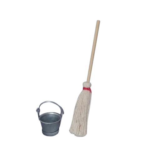 BESPORTBLE 2Stücke Teiliges Mop Und Eimer Zubehör Für Puppenhaus Handgefertigt Aus Langlebigem Material Für Kreative Spielwelten Und Raumdekoration BESPORTBLE 2Stücke Teiliges Mop Und Eimer Zubehör Für Puppenhaus Handgefertigt Aus Langlebigem Material Für Kreative Spielwelten Und Raumdekoration von BESPORTBLE