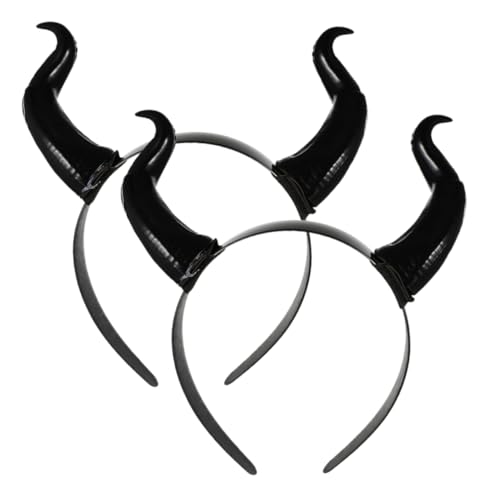 BESPORTBLE 2Stücke Teufelshorn Stirnband Für Halloween Ochsenhorn Kopfschmuck Einzigartiges Haarband Für Kostümparty Cosplay Und Karneval Abnehmbar Und Mattiert BESPORTBLE 2Stücke Teufelshorn Stirnband Für Halloween Ochsenhorn Kopfschmuck Einzigartiges Haarband Für Kostümparty Cosplay Und Karneval Abnehmbar Und Mattiert von BESPORTBLE