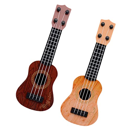BESPORTBLE 2Stücke Ukulele Für Frühe Musikalische Bildung Simulation Ukulele Und Saitige Kindergitarre Für Kreative Spielmomente Und Familie von BESPORTBLE