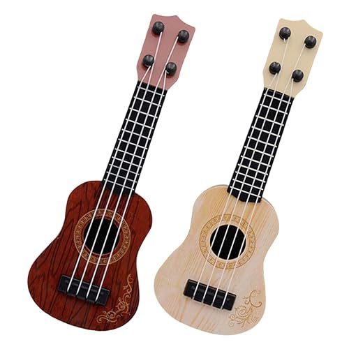 BESPORTBLE 2Stücke Ukulele Für Musikinstrument Für Musikalische Bildung Sicherer Einstellbare Saiten Für Jungen Und Kreative Spielmöglichkeiten von BESPORTBLE