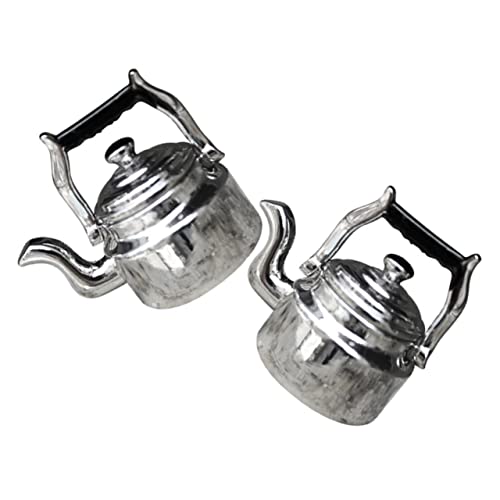 BESPORTBLE 2Stücke Wasserkocher Dekorationszubehör Für Häuser Realistische Küchenaccessoires Für DIY Miniaturgärten Und Puppenhäuser von BESPORTBLE
