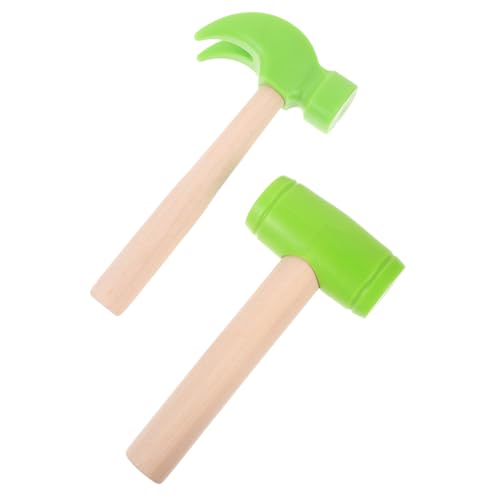 BESPORTBLE 2 Stücke Kinder Holzhammer Spielzeug Satz Kreatives Hämmer Spielzeug für Jungen und Mädchen für Rollenspiele und Hand Augen Koordination von BESPORTBLE