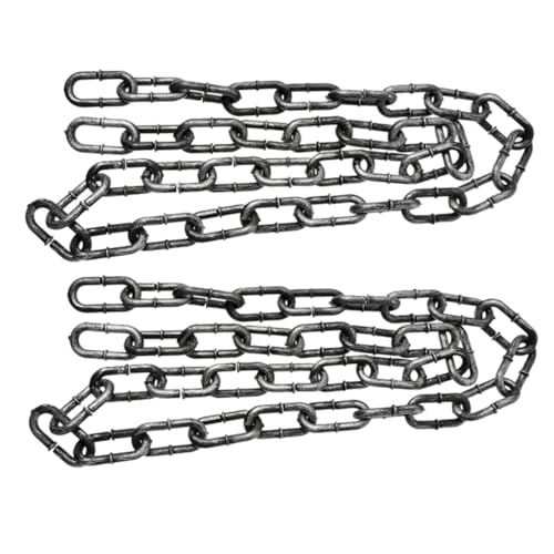 BESPORTBLE 2pcs Halloween Plastikkette Halloween Gefälschte Ketten Requisiten Plastikkettenglieder Gruselige Kostüme Zubehör Spukhaus BESPORTBLE 2pcs Halloween Plastikkette Halloween Gefälschte Ketten Requisiten Plastikkettenglieder Gruselige Kostüme Zubehör Spukhaus von BESPORTBLE