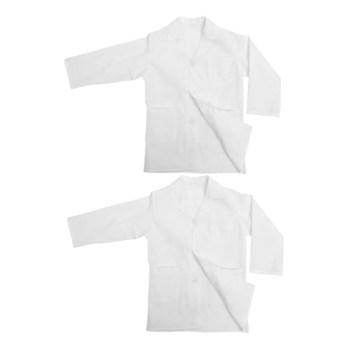 BESPORTBLE 2sets Kinder Arztkostüm Mantel - Wissenschaftlerkostüm Verkleidung - Kinderlabortuch Weißes Laboroutfit Für Karrieretag Rollenspiel Halloween Cosplay BESPORTBLE 2sets Kinder Arztkostüm Mantel - Wissenschaftlerkostüm Verkleidung - Kinderlabortuch Weißes Laboroutfit Für Karrieretag Rollenspiel Halloween Cosplay von BESPORTBLE