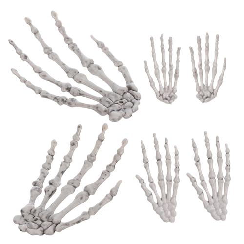 BESPORTBLE 3 Paar Skelett Klauen Dekoration Echte Halloween Fälschung Hand Fingerlos Halloween Gruselige Requisiten Party Totenkopf Requisiten Mini BESPORTBLE 3 Paar Skelett Klauen Dekoration Echte Halloween Fälschung Hand Fingerlos Halloween Gruselige Requisiten Party Totenkopf Requisiten Mini von BESPORTBLE