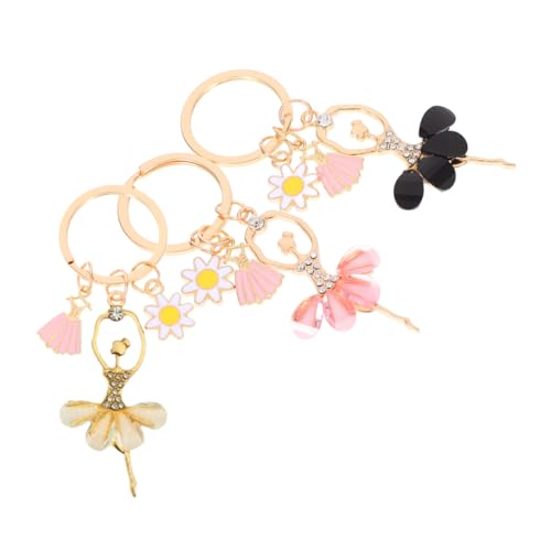 BESPORTBLE 3 STÜCKE Ballerina Schlüsselanhänger mit Elegantem Anhänger Schwarz Beige Bling Schlüsselbund für Auto und Rucksack Stilvolles und Partyaccessoire für Tanzliebhaberinnen BESPORTBLE 3 STÜCKE Ballerina Schlüsselanhänger mit Elegantem Anhänger Schwarz Beige Bling Schlüsselbund für Auto und Rucksack Stilvolles und Partyaccessoire für Tanzliebhaberinnen von BESPORTBLE