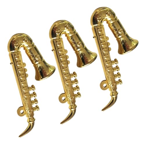 BESPORTBLE 3 STÜCKE Teiliges Mini Saxophon Puppenhaus Musikinstrumente Dekoration Leicht und Sicher Realistische Gestaltung für Kinderzimmer und Puppenhaus Zubehör BESPORTBLE 3 STÜCKE Teiliges Mini Saxophon Puppenhaus Musikinstrumente Dekoration Leicht und Sicher Realistische Gestaltung für Kinderzimmer und Puppenhaus Zubehör von BESPORTBLE
