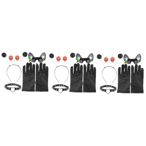 BESPORTBLE 3 Sätze Dekorative Brille halloween decorations halloweendekorationen Stirnbänder Außerirdischer Haarband schnapsgläser Brille und Stirnband interessanter Kopfschmuck Plastik Black BESPORTBLE 3 Sätze Dekorative Brille halloween decorations halloweendekorationen Stirnbänder Außerirdischer Haarband schnapsgläser Brille und Stirnband interessanter Kopfschmuck Plastik Black von BESPORTBLE