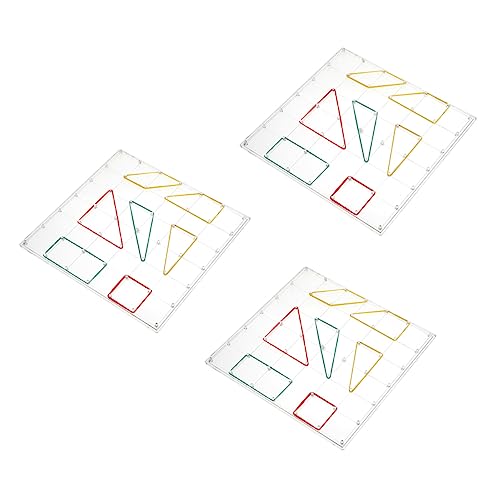 BESPORTBLE 3 Sätze Geometrische Nagelbrett Sets für Teiliges aus Transparenten Lernspielzeugen Matheunterrichts für Vorschule und Grundschule BESPORTBLE 3 Sätze Geometrische Nagelbrett Sets für Teiliges aus Transparenten Lernspielzeugen Matheunterrichts für Vorschule und Grundschule von BESPORTBLE