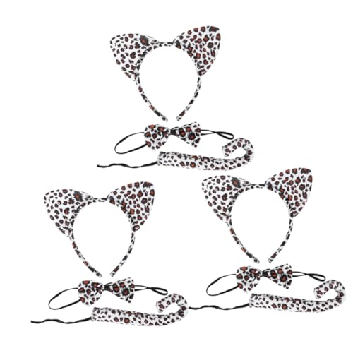BESPORTBLE 3 Sätze Katzenohren Haarreif Set Teiliges Kostümzubehör mit Katzenschwanz und Halsband für Halloween Karneval und Cosplay für Jungen und Mädchen für Tierkostüm Partys BESPORTBLE 3 Sätze Katzenohren Haarreif Set Teiliges Kostümzubehör mit Katzenschwanz und Halsband für Halloween Karneval und Cosplay für Jungen und Mädchen für Tierkostüm Partys von BESPORTBLE