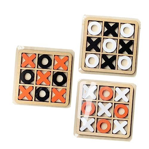 BESPORTBLE 3 Sätze Klassisches Holzspiel Familienspiel für Wohnzimmer Tischdeko und Geselligkeit Toe in Schwarz Orange und Weiß Orange BESPORTBLE 3 Sätze Klassisches Holzspiel Familienspiel für Wohnzimmer Tischdeko und Geselligkeit Toe in Schwarz Orange und Weiß Orange von BESPORTBLE