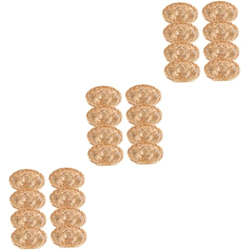 BESPORTBLE 3 Sätze Miniatur-mini-hüte Schutzhelm Strohhut Herren Partyhut Mini-sombrero Tischläufer Weihnachten Rolf Zuckowski Weihnachten Toys Mini-hutfiguren Kleiner Zylinder 8 Stück * 3 von BESPORTBLE