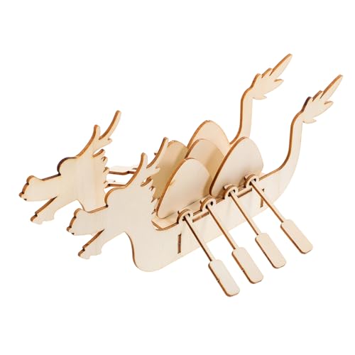 BESPORTBLE 3 Sätze Teiliges Holzboot Puzzle für DIY Lernspielzeug Kreativität und Vorstellungskraft für Vorschulkinder und Bastelprojekte von BESPORTBLE