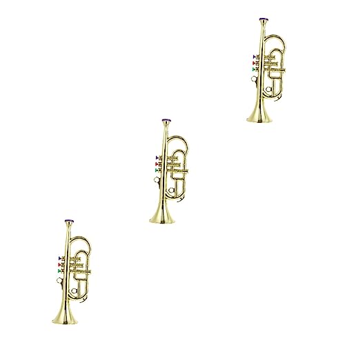 BESPORTBLE 3 Stck. Simulation Musikinstrument Saxophon Modell Musikalisches Lernspielzeug für Mädchen Geburtstagsfeier Party von BESPORTBLE