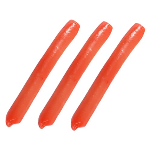 BESPORTBLE 3 Stück Fake Hot Dog: Lebensechtes Wurstmodell Künstliche Lebensmittelanzeige Für Wohnkultur Küche Inszenierung Party Requisiten Realistische Simulation Lebensmittel von BESPORTBLE