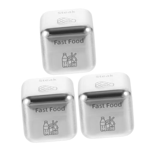 BESPORTBLE 3 Stück Food Decision Dice Langlebige Mahlzeit Würfel mit Mehrseitigem Design für Faire Essenswahl Stilvoller Dinner Entscheider für Valentinstag Hochzeit und Alltag von BESPORTBLE
