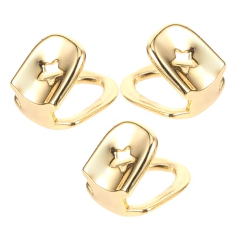BESPORTBLE 3 Stück Goldene Zahnkappen für Hip Hop Einzeltür Schmuck für Cosplay Partys und Halloween Bequeme Realistische Zahnaccessoires für Männer und Frauen BESPORTBLE 3 Stück Goldene Zahnkappen für Hip Hop Einzeltür Schmuck für Cosplay Partys und Halloween Bequeme Realistische Zahnaccessoires für Männer und Frauen von BESPORTBLE
