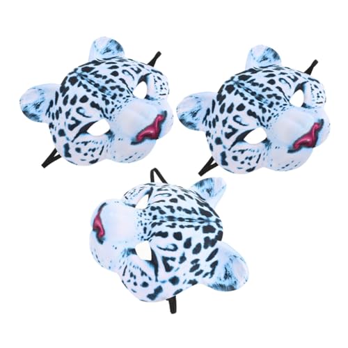 BESPORTBLE 3 Stück Halbe Tiermasken Schneeleopard EVA Halbgesichtsmasken Atmungsaktiv Vielseitig Passend für Halloween Karneval Motto-party Kostüm Zubehör BESPORTBLE 3 Stück Halbe Tiermasken Schneeleopard EVA Halbgesichtsmasken Atmungsaktiv Vielseitig Passend für Halloween Karneval Motto-party Kostüm Zubehör von BESPORTBLE