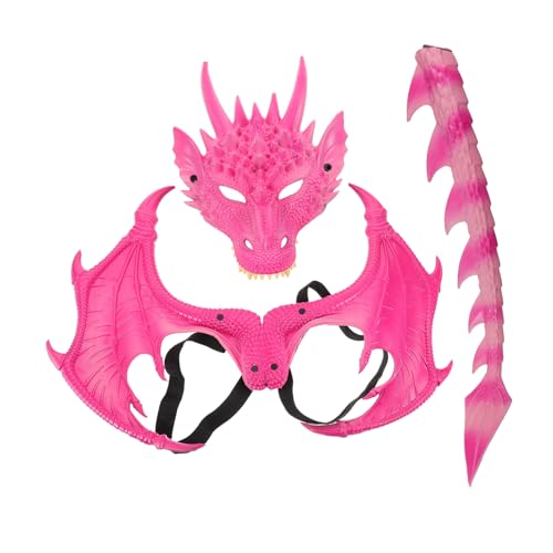 BESPORTBLE 3 Stück Halloween Dress-up-anzug Drachen-cosplay-kostüm Dragon Halloween Requisiten Drachen Verkleiden Dinosaurier-cosplay-zubehör Zubehör Plastik Rosig BESPORTBLE 3 Stück Halloween Dress-up-anzug Drachen-cosplay-kostüm Dragon Halloween Requisiten Drachen Verkleiden Dinosaurier-cosplay-zubehör Zubehör Plastik Rosig von BESPORTBLE