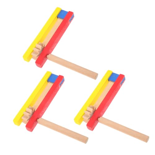BESPORTBLE 3 Stück Holz Kastagnetten mit Langem Griff für Teiliges Percussion Instrument Einfache Bedienung Selbstrotierend Sicher und Ergonomisch Pädagogisches Musikspielzeug für Jungen und BESPORTBLE 3 Stück Holz Kastagnetten mit Langem Griff für Teiliges Percussion Instrument Einfache Bedienung Selbstrotierend Sicher und Ergonomisch Pädagogisches Musikspielzeug für Jungen und von BESPORTBLE