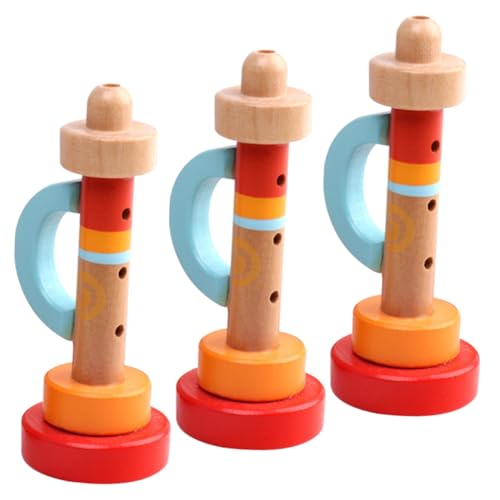 BESPORTBLE 3 Stück Holzspielzeug Trompete Teilig Musikinstrument Leicht Tragbar Kreativitätsfördernd für Mädchen Jungen Party Festival BESPORTBLE 3 Stück Holzspielzeug Trompete Teilig Musikinstrument Leicht Tragbar Kreativitätsfördernd für Mädchen Jungen Party Festival von BESPORTBLE