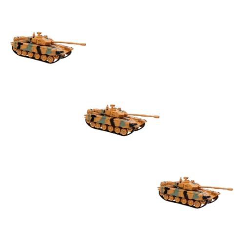 BESPORTBLE 3 Stück Militärischer Panzer Modell Drehbar Camouflage Gelb für Jahre Spiel und Dekoration von BESPORTBLE