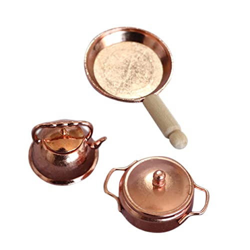 BESPORTBLE 3 Stück Mini Küchenzubehör Set Teiliges Puppenhaus Zubehör mit Wasserkocher und Kochtopf für Kreatives für Miniaturküchen und Rollenspiele BESPORTBLE 3 Stück Mini Küchenzubehör Set Teiliges Puppenhaus Zubehör mit Wasserkocher und Kochtopf für Kreatives für Miniaturküchen und Rollenspiele von BESPORTBLE