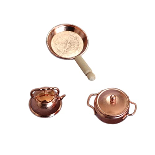 BESPORTBLE 3 Stück Miniatur Küchenzubehör Set Suppe Topf Kochpfanne und Wasserkocher für Puppenhaus Dekoration Leicht und Kompakt für Mini Haushalt und Fotografie BESPORTBLE 3 Stück Miniatur Küchenzubehör Set Suppe Topf Kochpfanne und Wasserkocher für Puppenhaus Dekoration Leicht und Kompakt für Mini Haushalt und Fotografie von BESPORTBLE