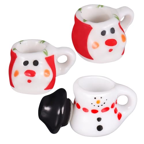 BESPORTBLE 3 Stück Miniatur Tee Set Teiliges Set Weihnachtsdekoration Keramische Figuren für Zuhause Cartoon Stil Tischdekoration für Feiertage und Besondere Anlässe BESPORTBLE 3 Stück Miniatur Tee Set Teiliges Set Weihnachtsdekoration Keramische Figuren für Zuhause Cartoon Stil Tischdekoration für Feiertage und Besondere Anlässe von BESPORTBLE