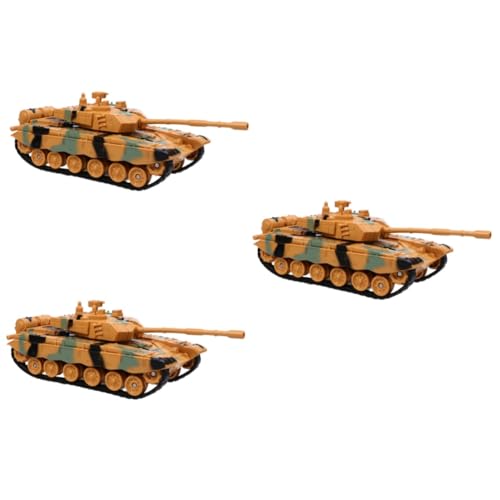 BESPORTBLE 3 Stück Panzer Camouflage Gelb Robustes Modell Langlebig Pädagogisch für Sammeln und Jungen Mädchen Ab Jahren von BESPORTBLE