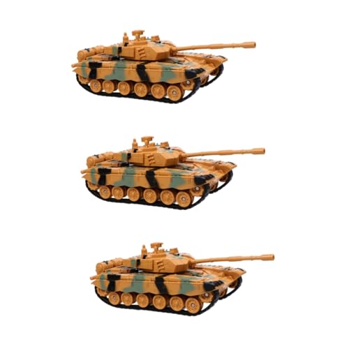 BESPORTBLE 3 Stück Panzer Militärisches Modell Langlebig und Detailgetreu Camouflage Gelb Geeignet für Jahre Pädagogisch und Realistisch für Jungen und Mädchen von BESPORTBLE
