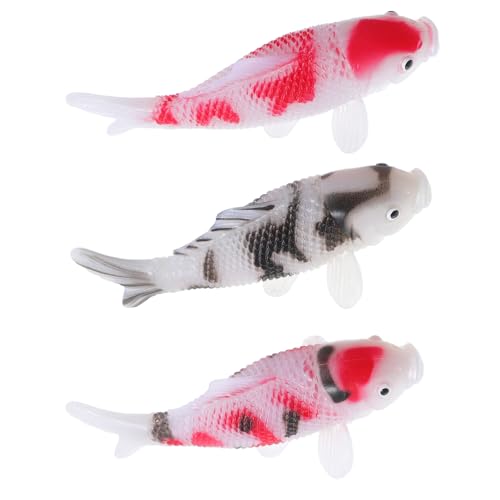 BESPORTBLE 3 Stück Realistische Dekoration für Teich Aquarium und Kinderzimmer Lernspielzeug Fantasie und Bildung von BESPORTBLE