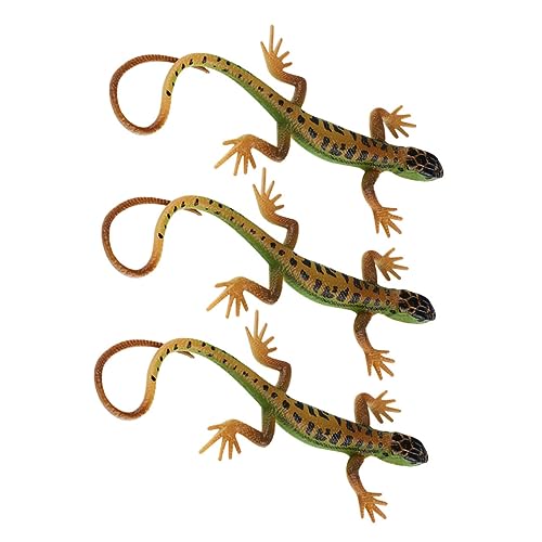 BESPORTBLE 3 Stück Realistische Echsen Figuren Deko Tiermodell Kunststoff Kleine Echsen Geschenk für Garten Tisch Draußen Lernen und Spaß BESPORTBLE 3 Stück Realistische Echsen Figuren Deko Tiermodell Kunststoff Kleine Echsen Geschenk für Garten Tisch Draußen Lernen und Spaß von BESPORTBLE