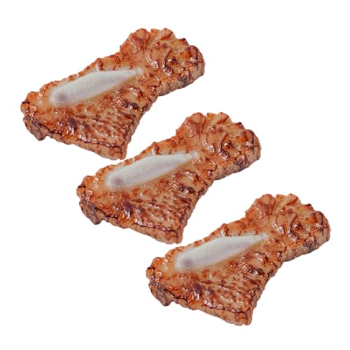 BESPORTBLE 3 Stück Realistisches Teiliges PVC Fake Fleisch Rippchen Lebensechte Küchendeko und Fotorequisiten Vielseitig für Restaurant Supermarkt Party und Heimdekoration BESPORTBLE 3 Stück Realistisches Teiliges PVC Fake Fleisch Rippchen Lebensechte Küchendeko und Fotorequisiten Vielseitig für Restaurant Supermarkt Party und Heimdekoration von BESPORTBLE