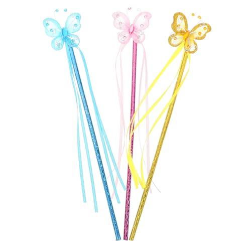BESPORTBLE 3 Stück Schmetterling Zauberstab Fee Schmetterlingsstock Rosa Schmetterlingsflügel Party Zauberstäbe Für Mädchen Bühnenleistungsprop Pailletten BESPORTBLE 3 Stück Schmetterling Zauberstab Fee Schmetterlingsstock Rosa Schmetterlingsflügel Party Zauberstäbe Für Mädchen Bühnenleistungsprop Pailletten von BESPORTBLE