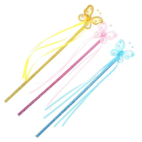 BESPORTBLE 3 Stück Schmetterling Zauberstab Schmetterlingsstock Party Rosa schmetterlingsflügel -Fee-Sticks- Feenstäbe für Mädchen Plastik BESPORTBLE 3 Stück Schmetterling Zauberstab Schmetterlingsstock Party Rosa schmetterlingsflügel -Fee-Sticks- Feenstäbe für Mädchen Plastik von BESPORTBLE