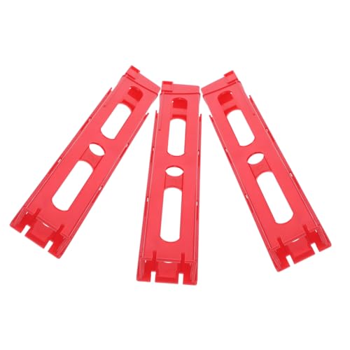 BESPORTBLE 3 Stück Teiliges Domino Zug Zubehör mit Automatischen Slot Clips Bunte Domino Halter für Kreatives zum Einfachen Aufstellen und Gemeinsamen Zufällige Farbe Zufällige Farbe von BESPORTBLE